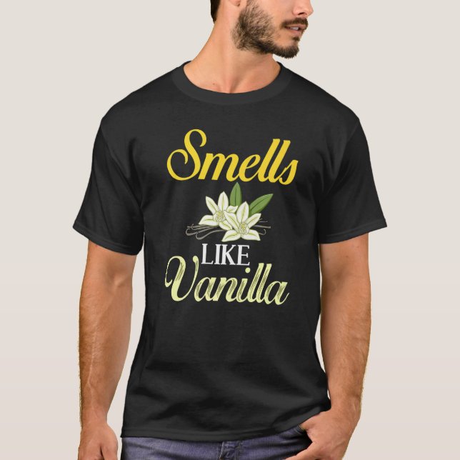 Vanilla Beans Extract Bourbon Ice Cream Paste Powd T Shirt (Framsida)