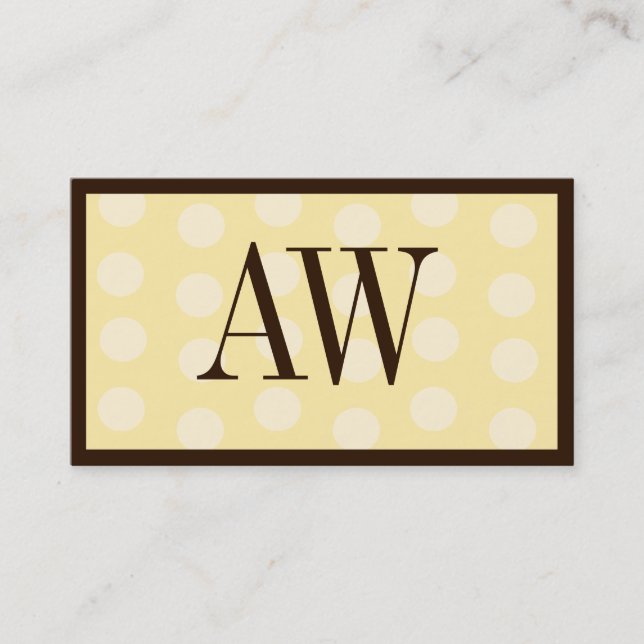 Vanilla Bedotted Visitkort (Framsida)