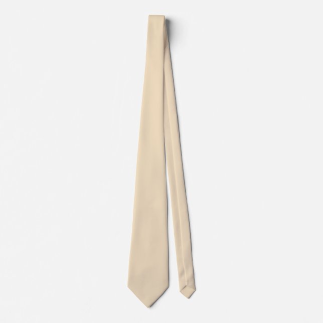 Vanilla Beige Solid Färg Slips (Framsida)