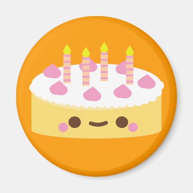 Vanilla Birthday Cake Magnet (Framsidan)