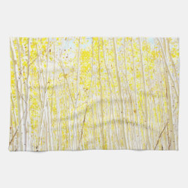 Vanilla Cake Aspen träd Kökshandduk