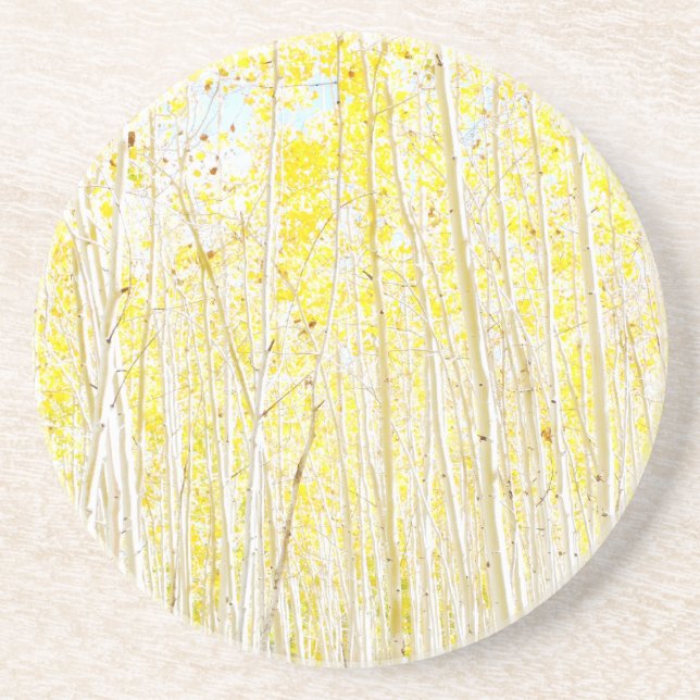 Vanilla Cake Aspen träd Underlägg Sandsten (Framsidan)