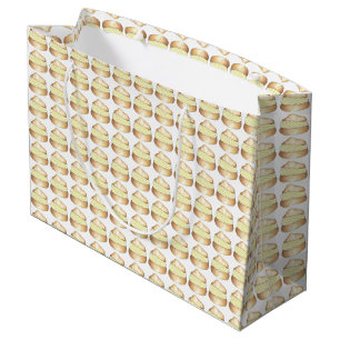 Vanilla Cream Puff Creampuff Pastry Food Gift Bag