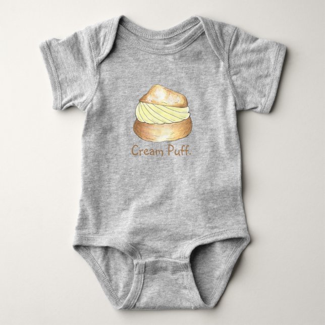 Vanilla Cream Puff Puffs Creampuff Pastry Foodie Tee Shirt (Framsida)