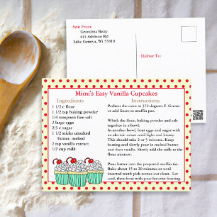 Vanilla Cuptårtkort Vykort