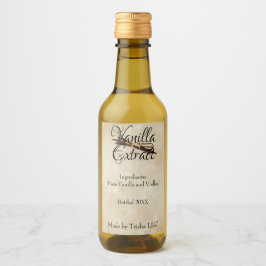 Vanilla Extract Anpassningsbar Etikett