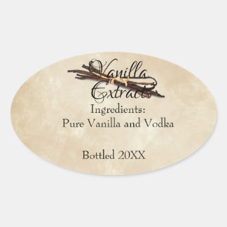 Vanilla Extract Anpassningsbar Etikett