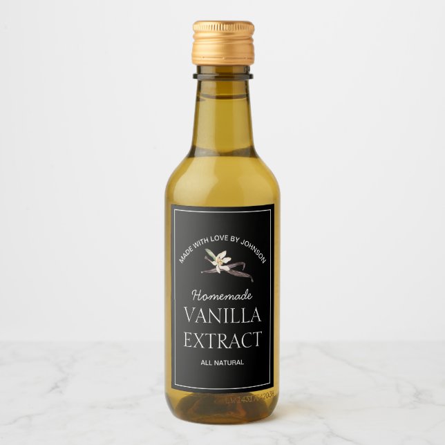 Vanilla Extract-etikett Vinetikett (Framsida)