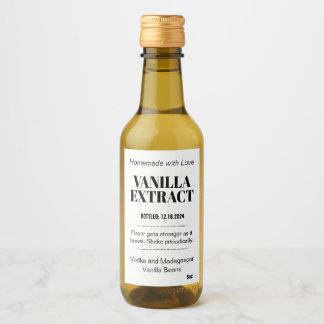 Vanilla Extract Modern etikett, etikett, VAF1TR Vinetikett