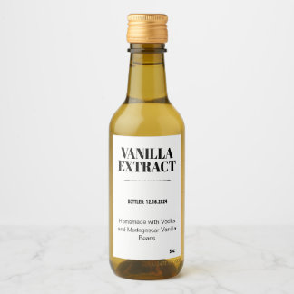 Vanilla Extract Modern etikettetikett VAF3TR Vinetikett