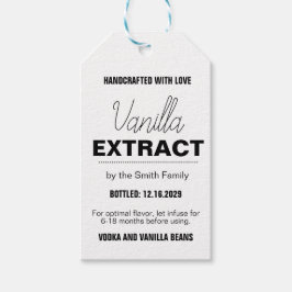 Vanilla Extract Modern Label Sticker VLL1rt Presentetikett