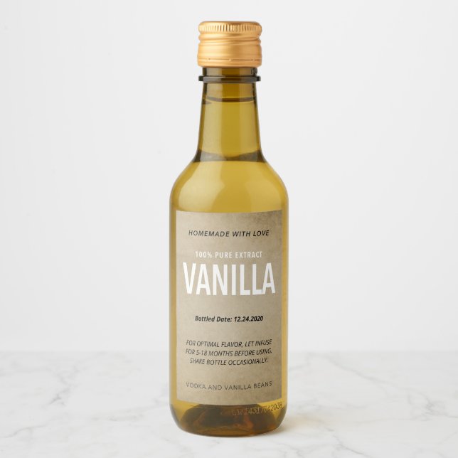 Vanilla Extract VE006_04wnt Anpassa ordalydelsen Vinetikett (Framsida)