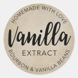 Vanilla Extrahera VE001_04rd Classic Round-fästar Runt Klistermärke