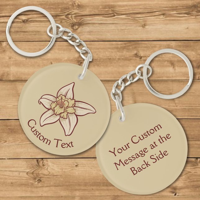 Vanilla Flower Icon Keychain (Skapare uppladdad)