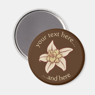 Vanilla Flower Icon Magnet