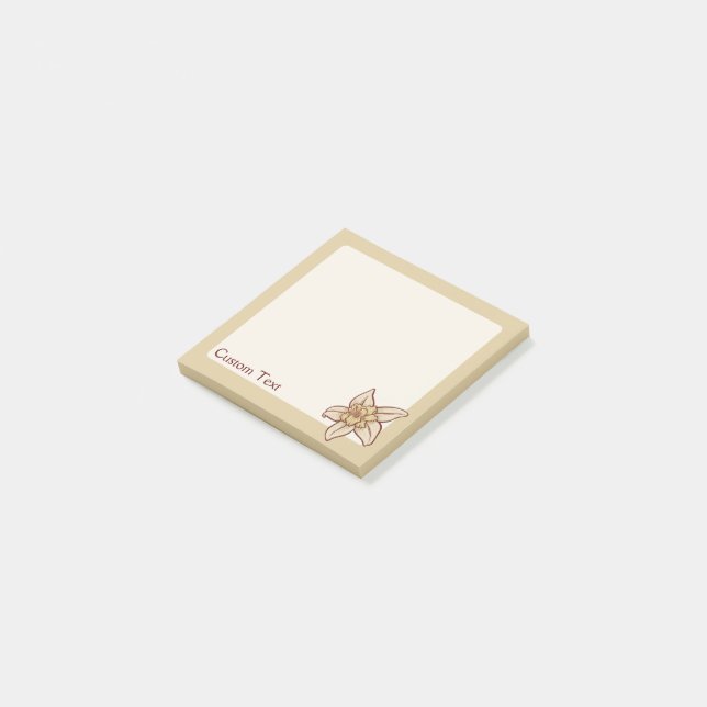 Vanilla Flower Icon Post-it Block (Vinklad)