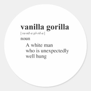 VANILLA GORILLA RUNT KLISTERMÄRKE