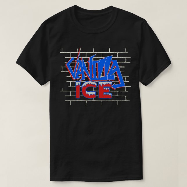 Vanilla Ice Brick Graffiti T Shirt (Design framsida)