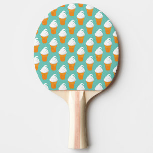 Vanilla Ice Cream Cone Mönster Pingisracket