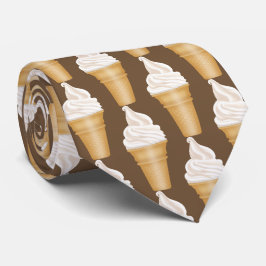 Vanilla Ice Cream time mönster tie Slips
