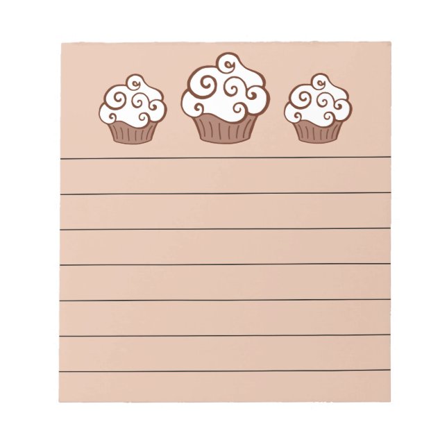 Vanilla Muffinss Kitchen Anteckningsblock Gift (Framsida)