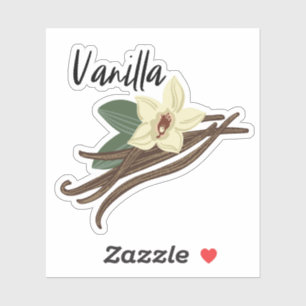 Vanilla Pod Spice Burk Sticker Klistermärken