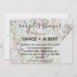 Vanilla Strawberry Hydrangeas Par Shower Inbjudningar