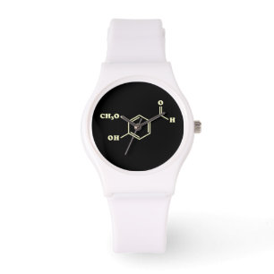 Vanilla Vanillin Molecular Chemical Formula Armbandsur