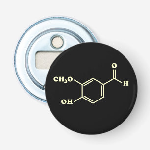 Vanilla Vanillin Molecular Chemical Formula Flasköppnare