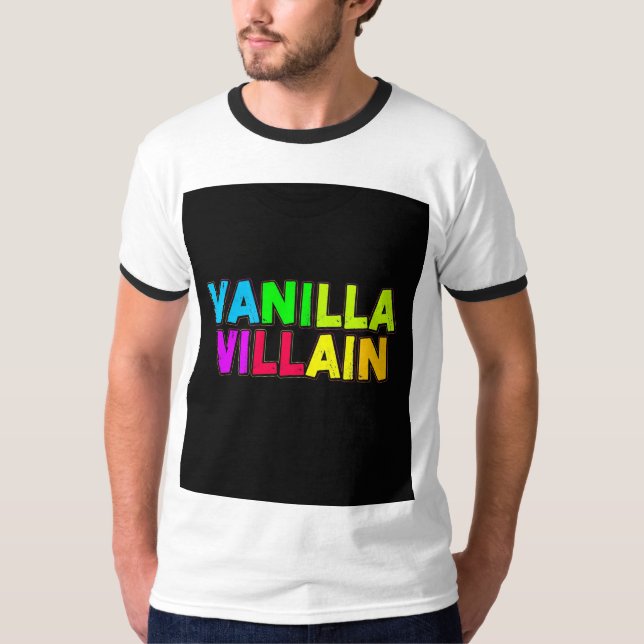 Vanilla Villain .t-shirt T Shirt (Framsida)