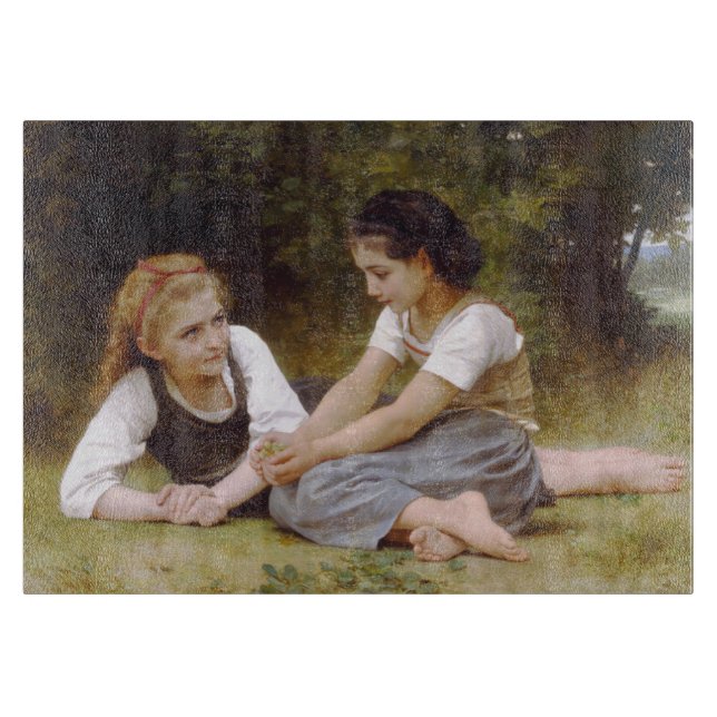 Väninnor samlar nötter, Les Noisettes Bouguereau (Framsidan)