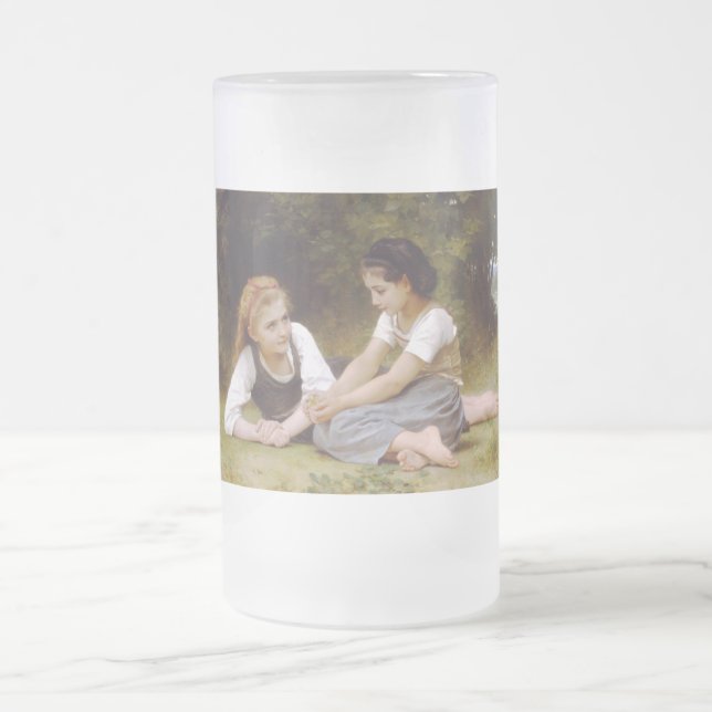 Väninnor samlar nötter, Les Noisettes Bouguereau Frostat Ölglas (Center)