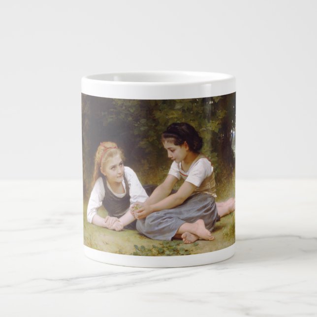 Väninnor samlar nötter, Les Noisettes Bouguereau Jumbo Mugg (Framsidan)