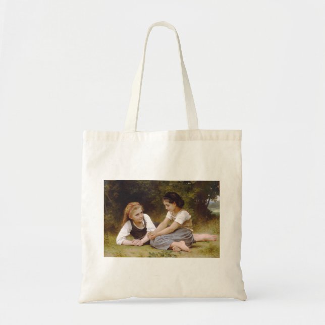 Väninnor samlar nötter, Les Noisettes Bouguereau Tygkasse (Framsidan)
