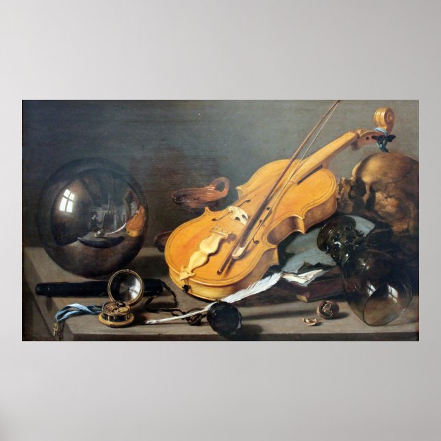 Vanitas är fortfarande livstid med Pieter Claes i  Poster (Framsidan)