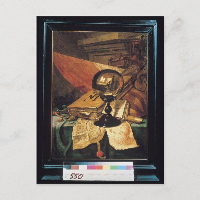 Vanitas med Crystal Boll Vykort (Framsida)