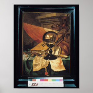 Vanitas med en kristallkula poster