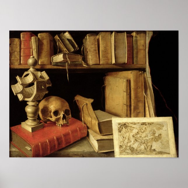 Vanitas med soluppgång, c.1626-40 poster (Framsidan)