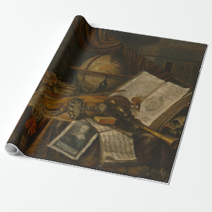 Vanitas still Life 1662 Collier Dutch-emballage Presentpapper