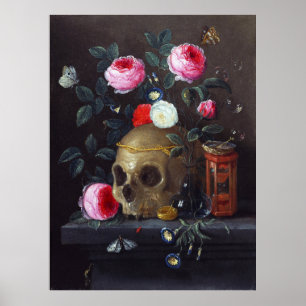 Vanitas still Life, Jan van Kessel den äldre Poster