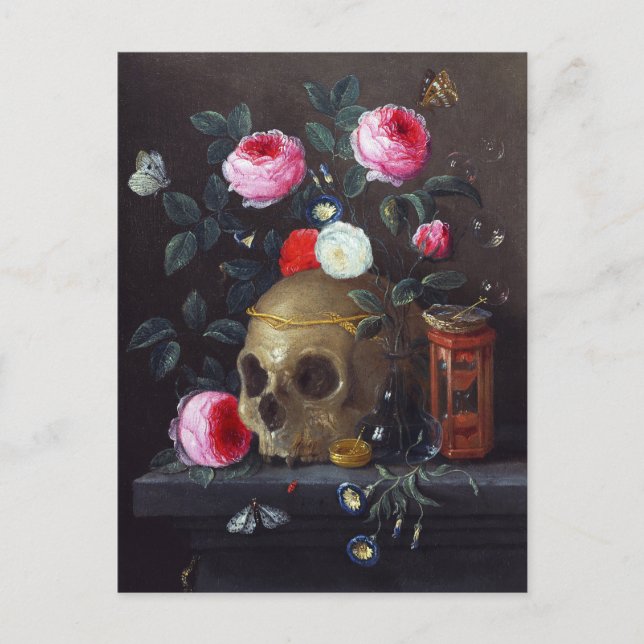 Vanitas still Life, Jan van Kessel den äldre Vykort (Framsida)