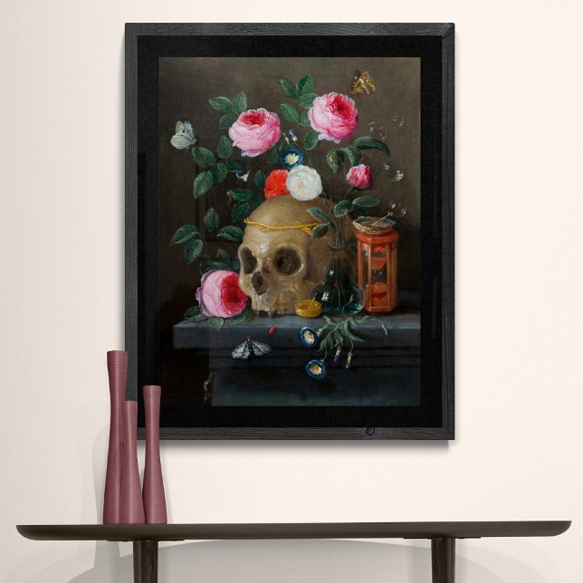 Vanitas still Life Skull Poster (Skapare uppladdad)