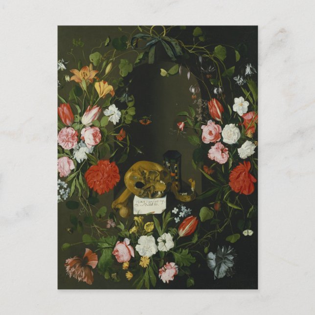 Vanitas still Life with Flowers Vykort (Framsida)