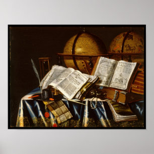 "Vanitas" stilleben - Adam Bernaert (1665) Poster