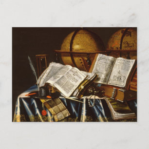 "Vanitas" Stilleben - Adam Bernaert (1665) Vykort