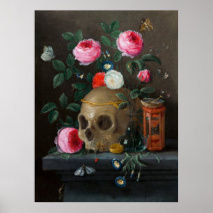 Vanitas Stilleben (ca.1665–1670) Poster