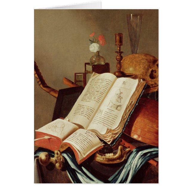 Vanitas stilleben hälsningskort (Framsidan)