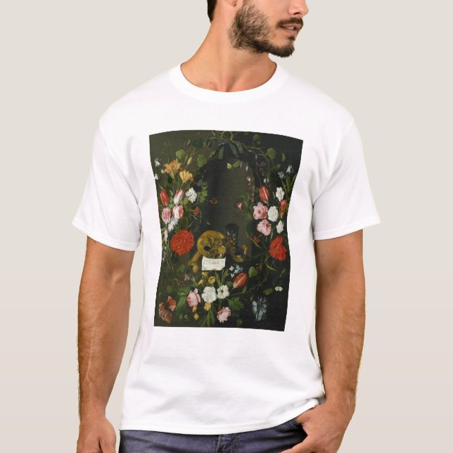 Vanitas stilleben med blommor tee (Framsida)