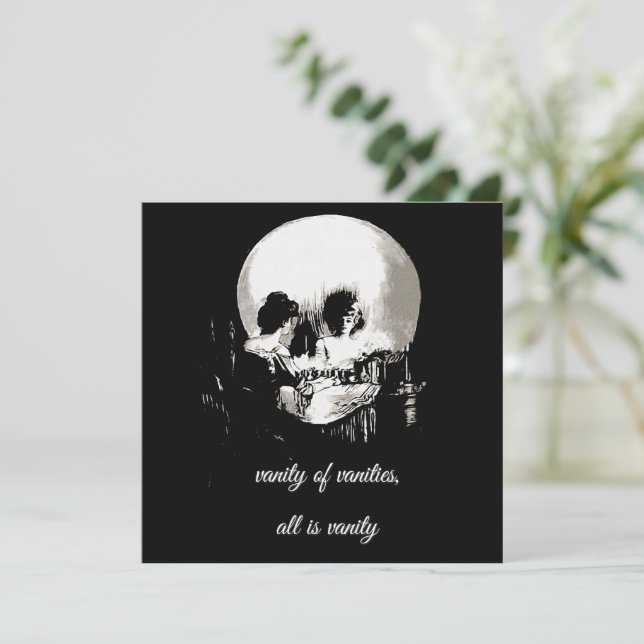 Vanities vanity All är vanity Ecclesiastes Inbjudningar (Stående Fram)