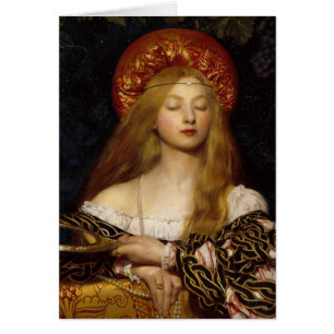 Vanity - A Medieval Maiden Hälsningskort